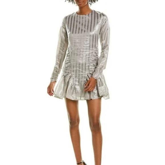 Atoir Walk Me Home Long Sleeve Cocktail Dress Chateau Grey Women's 2 - Picture 1 of 11